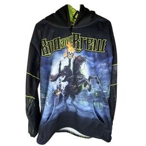 Berserk Athletics 2016 Boo and Brew Hoodie Mens Large L Halloween Soft Shell New